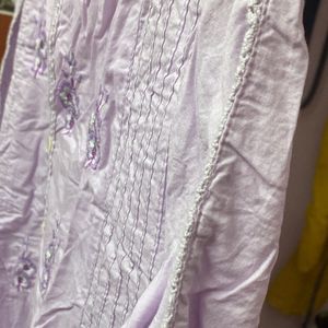 Lavendar A Line Kurta