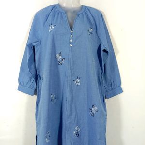 Blue Casual Kurta (Women's)