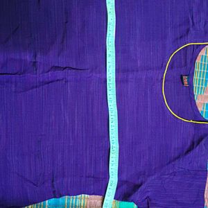 Purple Cotton Kurti