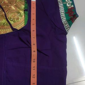 Saree with blouse size30(adjustable)..never used