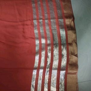 Chamki Sequence Border Work Saree