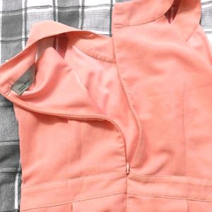 Peach Top With Back Zipper