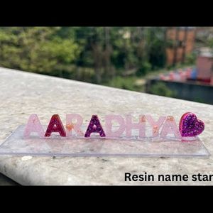 Handmade Resin Name Stand Customized