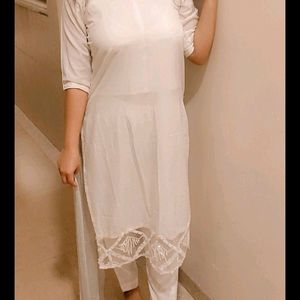 White Kurti