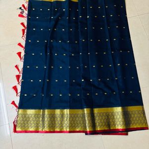 banarsi saree with readymade blouse