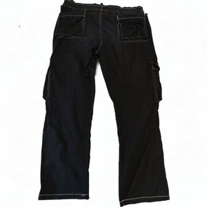 BLACK CARPENTER CARGO PANTS