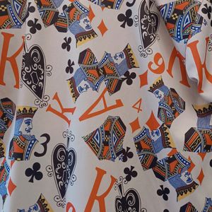 Men Playing Cards Printed Shirt