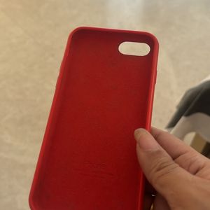 Red Silicon Original Phone Case iPhone 7 Or 8