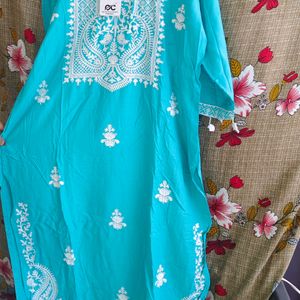 Lakhnawi Kurta Pant With Dupatta Set