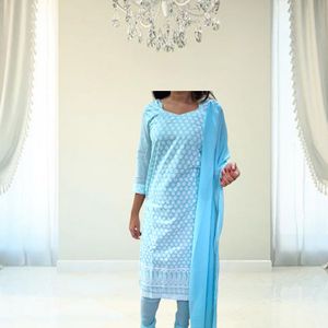 Light Blue Dupatta