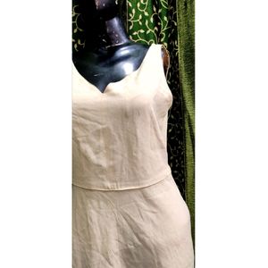 Cream Mini Dress From Womens.Lenght/32