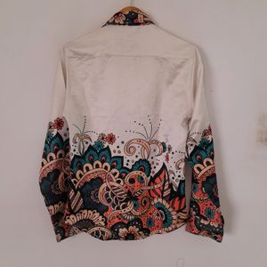 Cream Printed Shirt (Men's)