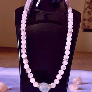 Rose Quartz Crystal Necklace