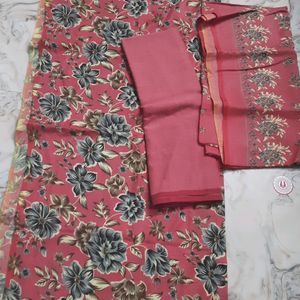 Woolen Printed Dress Material