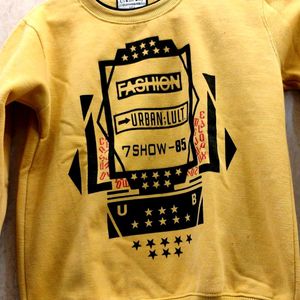 Yellow Sweatshirt/ Hoodie Party Wear