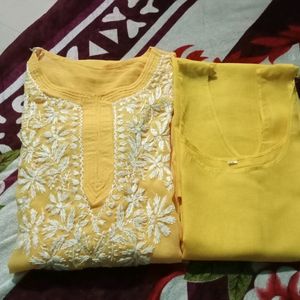 Fancy Yellow 💛  Kurti