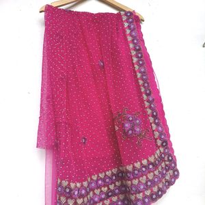 Saree With Lovely Design And Blouse