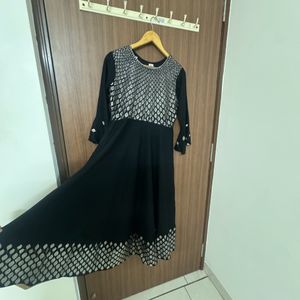 Black Color Zardosi Work Anarkali