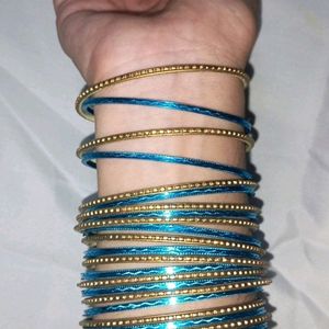 Festive Wear Blue Bangles