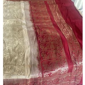 Pure Silk Saree.  Heavy Salu.