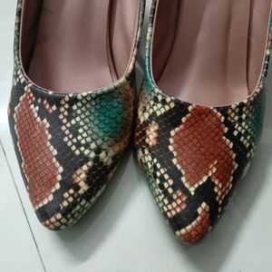 Snake Print Heel Bellies