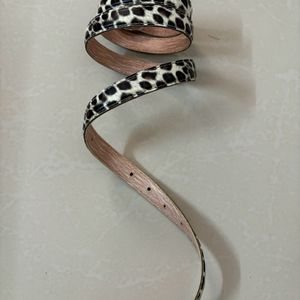 Cheetah Print Sleek  Belt