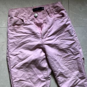 Straight Fit Pink Jeans