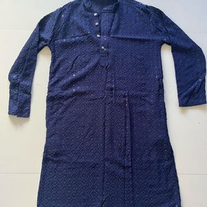 Navy Blue Stylish Men’s Kurta