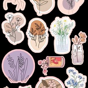 2 Sheet Of Cute Matte Stickers