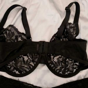 Black Net Lingerie Set.