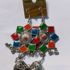 Silver Jhumka