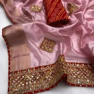 Brand New Cotton Silk Saree With Blouse Piece