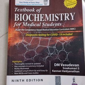 Vasudevan Book Of Biochemistry|1st Year MBBS