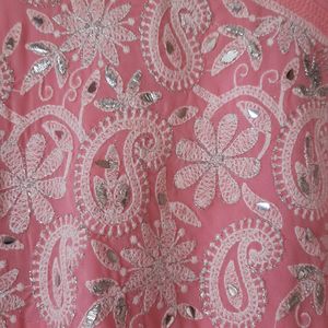 Pink Chikenkaari Kurta, NO Used Only Tag Is Missing