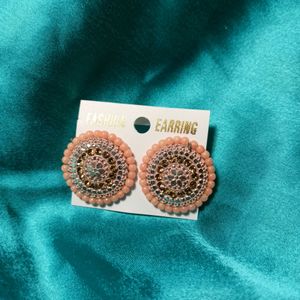 Peach Coloured Studs