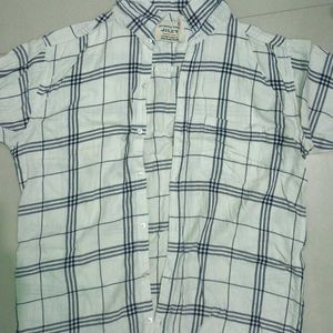 White Checks Shirts For Mens