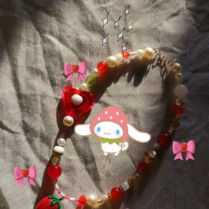 Kawaii Sanrio Strawberry Necklace 🍓