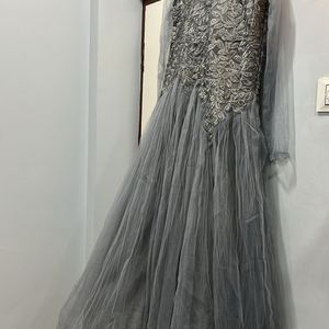 Net Embroidery Fancy Gown