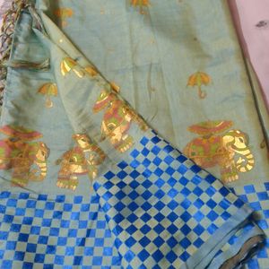 Fixed 450-Fancy Saree Unique Elephant Design