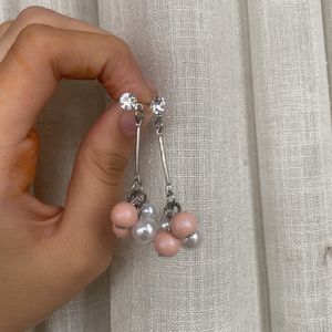 Pink Pearl Earrings