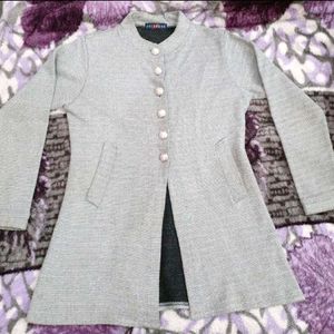 Grey Warm Coat For Women's