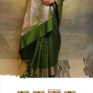 Kanjivaram Pure Silk Banarasi Saree With Blause