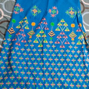 Straight Blue Kurta