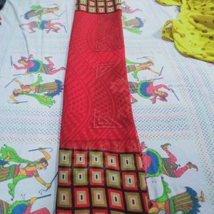 This Red Silk Saree