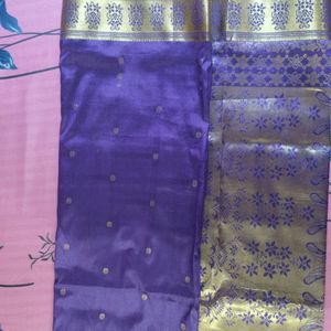 Light Weight Lavender Silk Saree