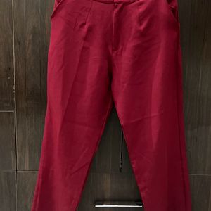 Maroon coloured trouser❤️