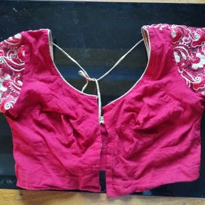 Single Piece Red Blouse For Women