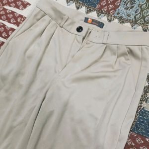 Beige Formal Trouser