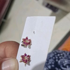 Pink Stone Stud