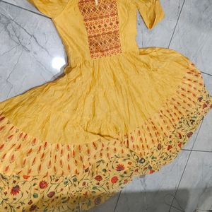 Party Wear Gown With Bottom N Dupatta